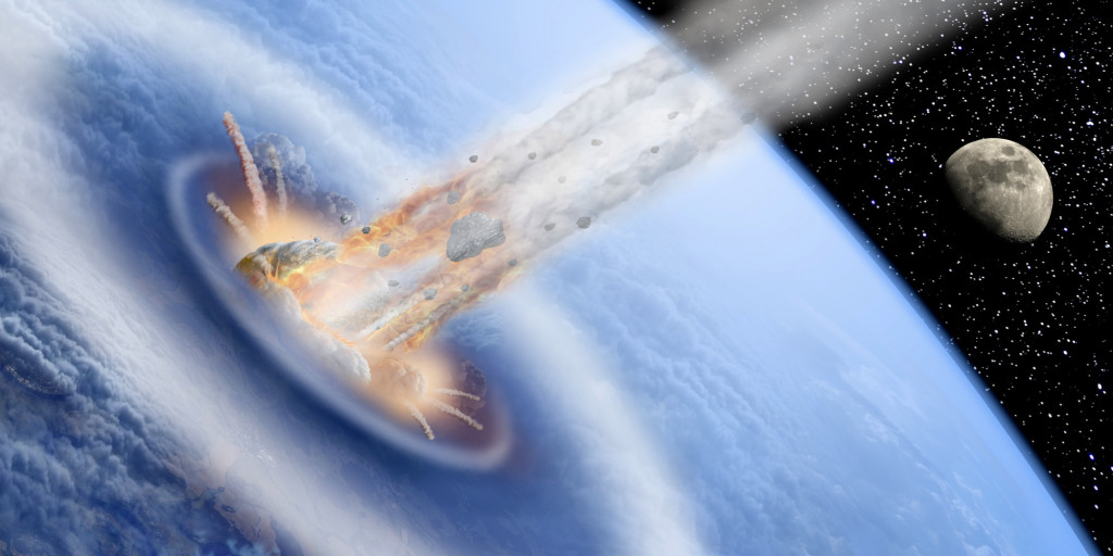Asteroid hits Earth