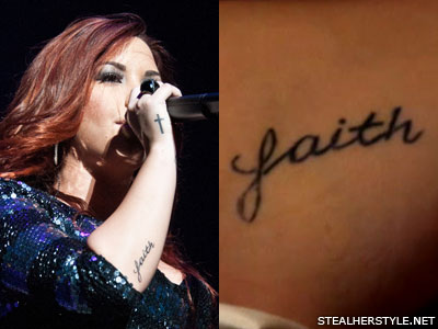 demi-lovato-faith-elbow-tattoo