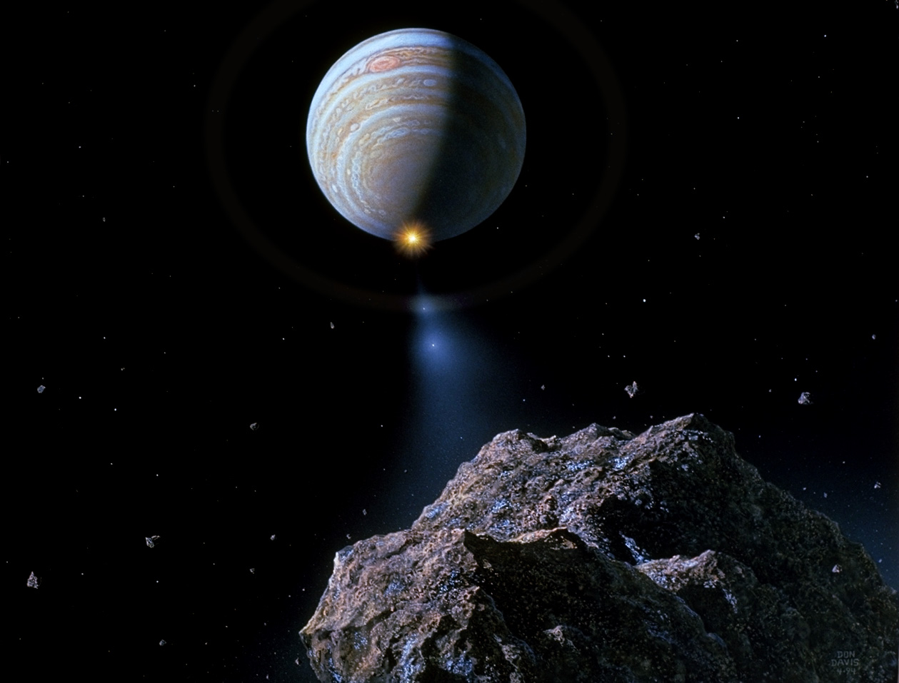 Резултат с изображение за „кометата Шумейкър-Леви 9.“